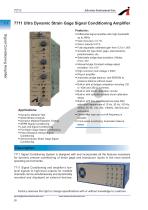 7711 Ultra Dynamic Strain Gage Signal Conditioning Amplifier