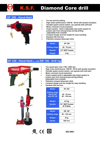 DIAMOND CORE DRILL - KSF - DF 320 - DF 3