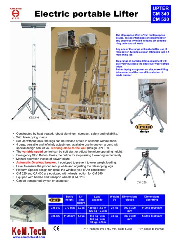 Electric portable Lifter