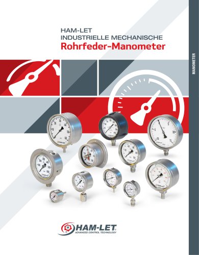 HAM-LET INDUSTRIELLE MECHANISCHE Rohrfeder-Manometer