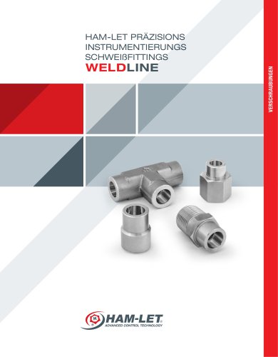HAM-LET PRÄZISIONS INSTRUMENTIERUNGS SCHWEISFITTINGS